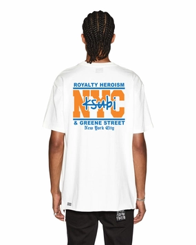 Non Toxic Materials NYC AND THE STREETS SS BIGGIE TEE WHITE