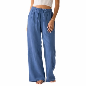 Ocean Blue Cotton Cabana Pants Odor Control Treatment