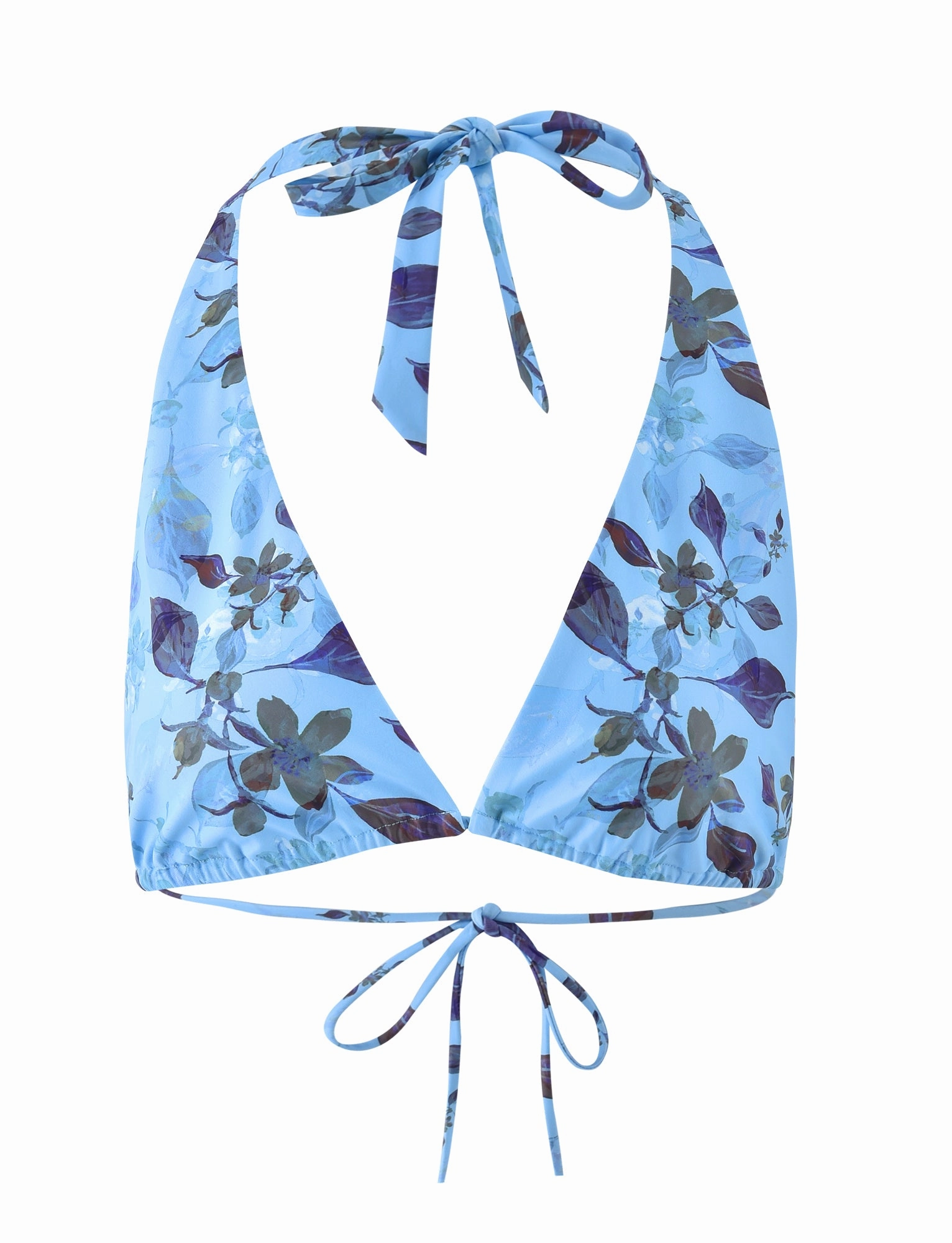 Ventilated Channel Design STACI BIKINI TOP - BLUE : WATERCOLOUR