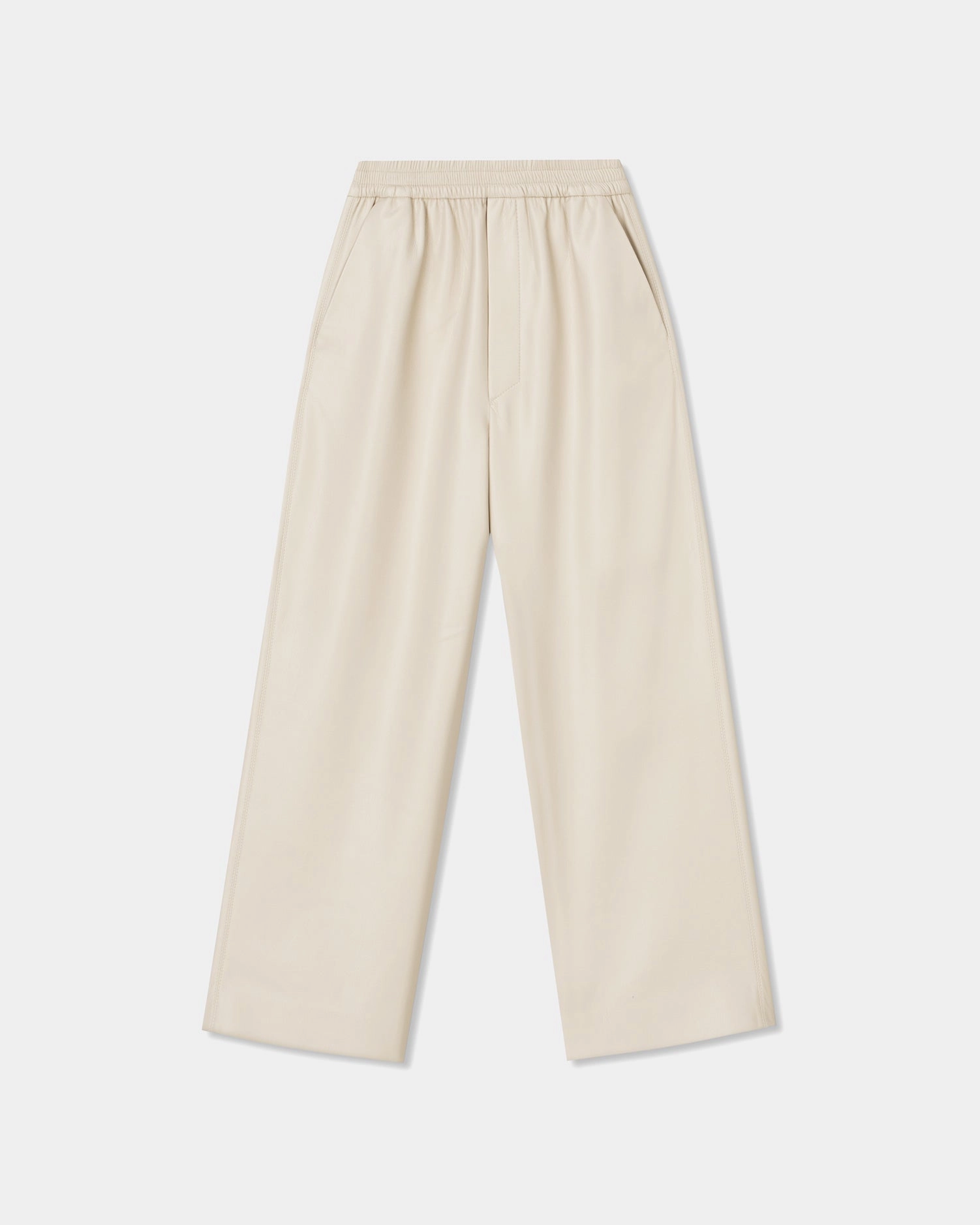 Odessa - Okobor? Alt-Leather Pants - Creme Timeless Utility Perfect Design