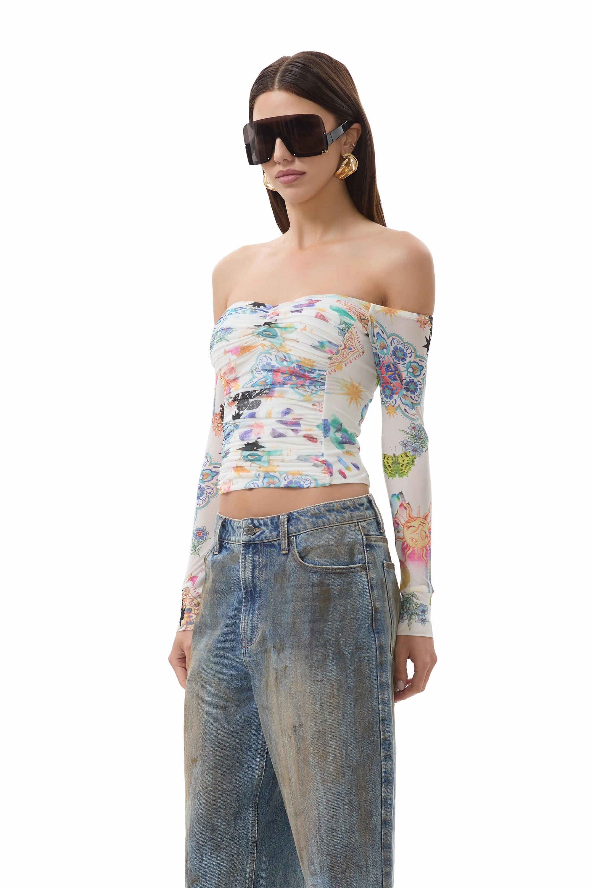 Soft Touch Texture Hidden Ventilation Zones Odilla Top - Summer Convo