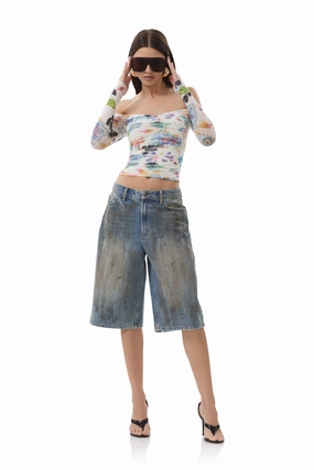 Sporty T-shirt DoubleLayeredFabric Odilla Top - Summer Convo