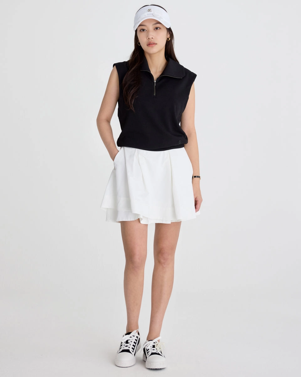 Athletic Tailored Fit Contemporary Fit SCSI dropped shoulder vest - Black