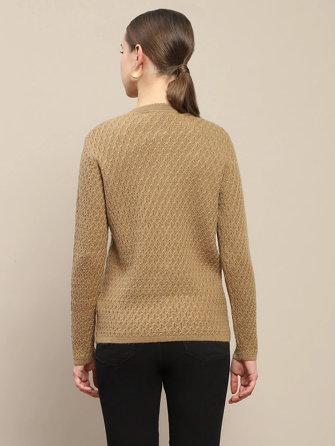StretchComfort Soft Sweater Madame Round Neck Cardigan