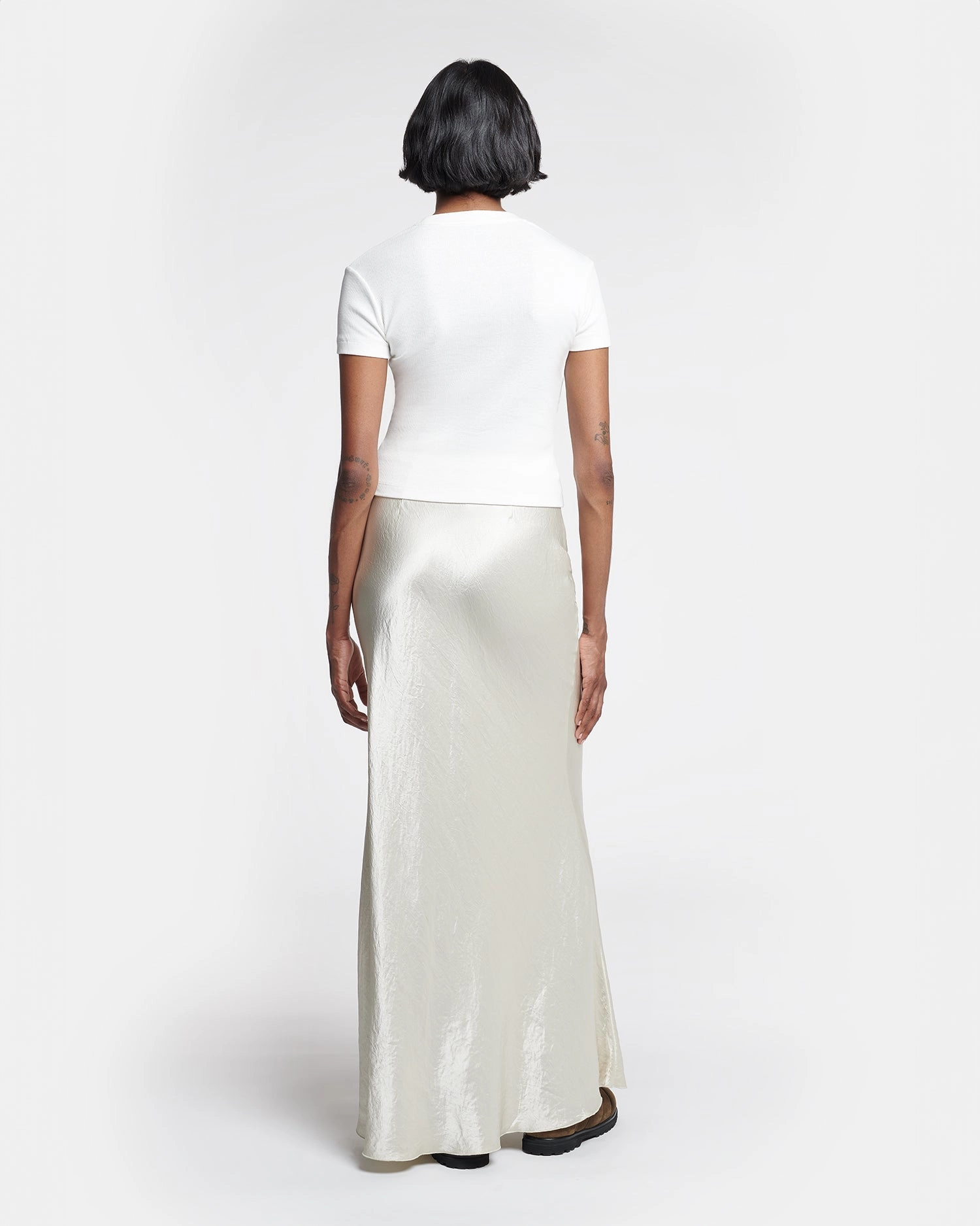 NonIrritatingTags Axton - Cropped Ribbed Cotton-Jersey T-Shirt - Off White