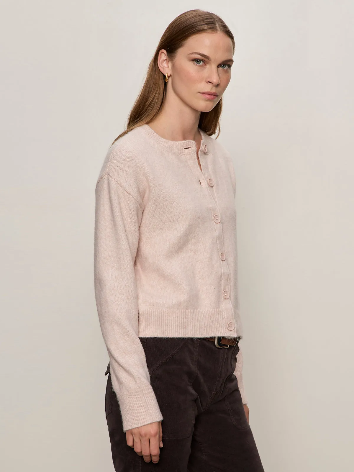 Must-Have Cardi Heather Rose Simple Pullover