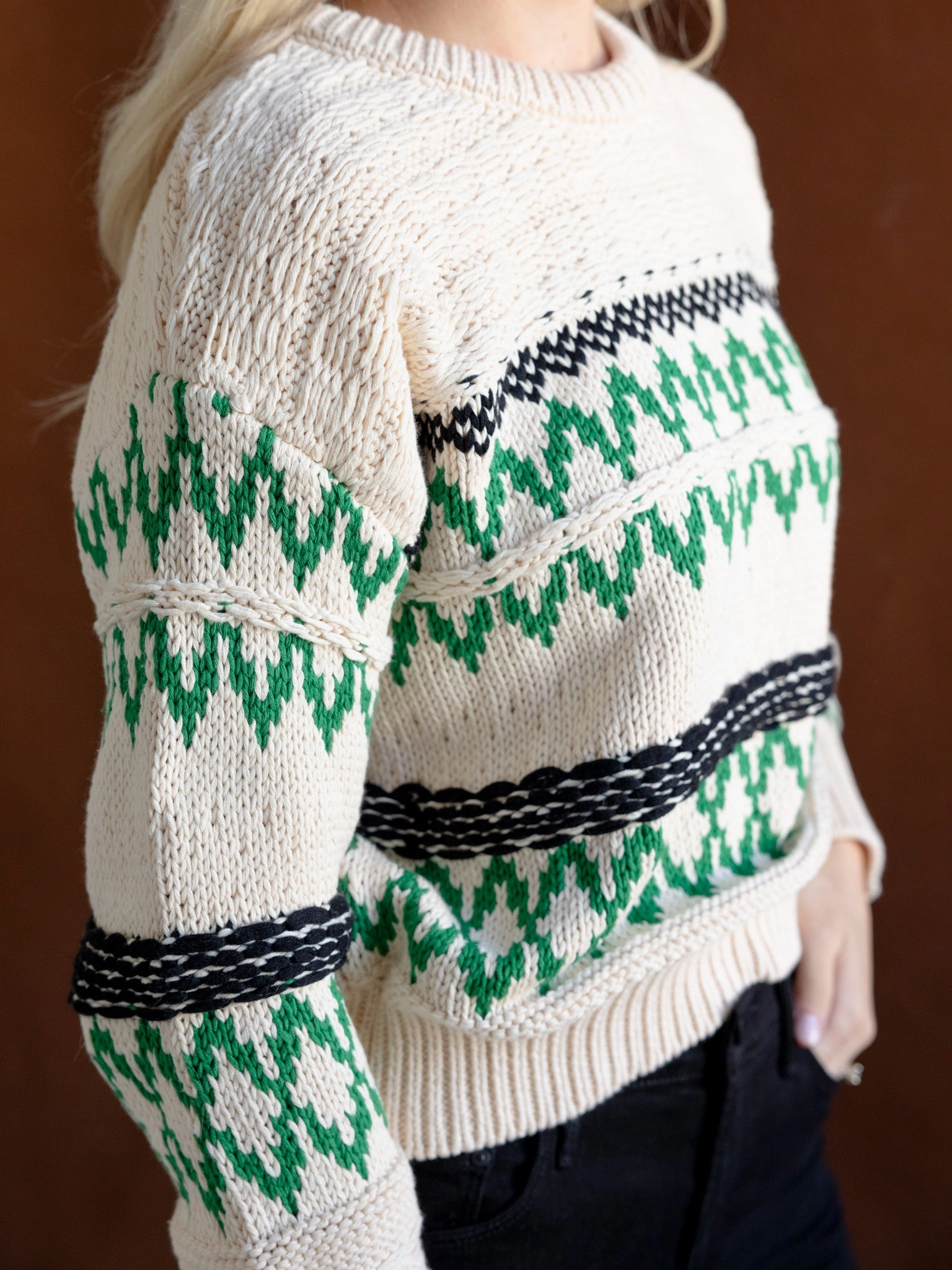 Soft Apparel Kinsely ZigZag Sweater