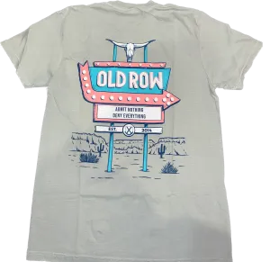 Old Row The Road Sign Pocket Tee WROW-2590