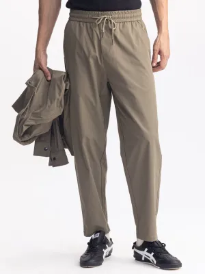 Olive Loose Crop Jogger Pant
