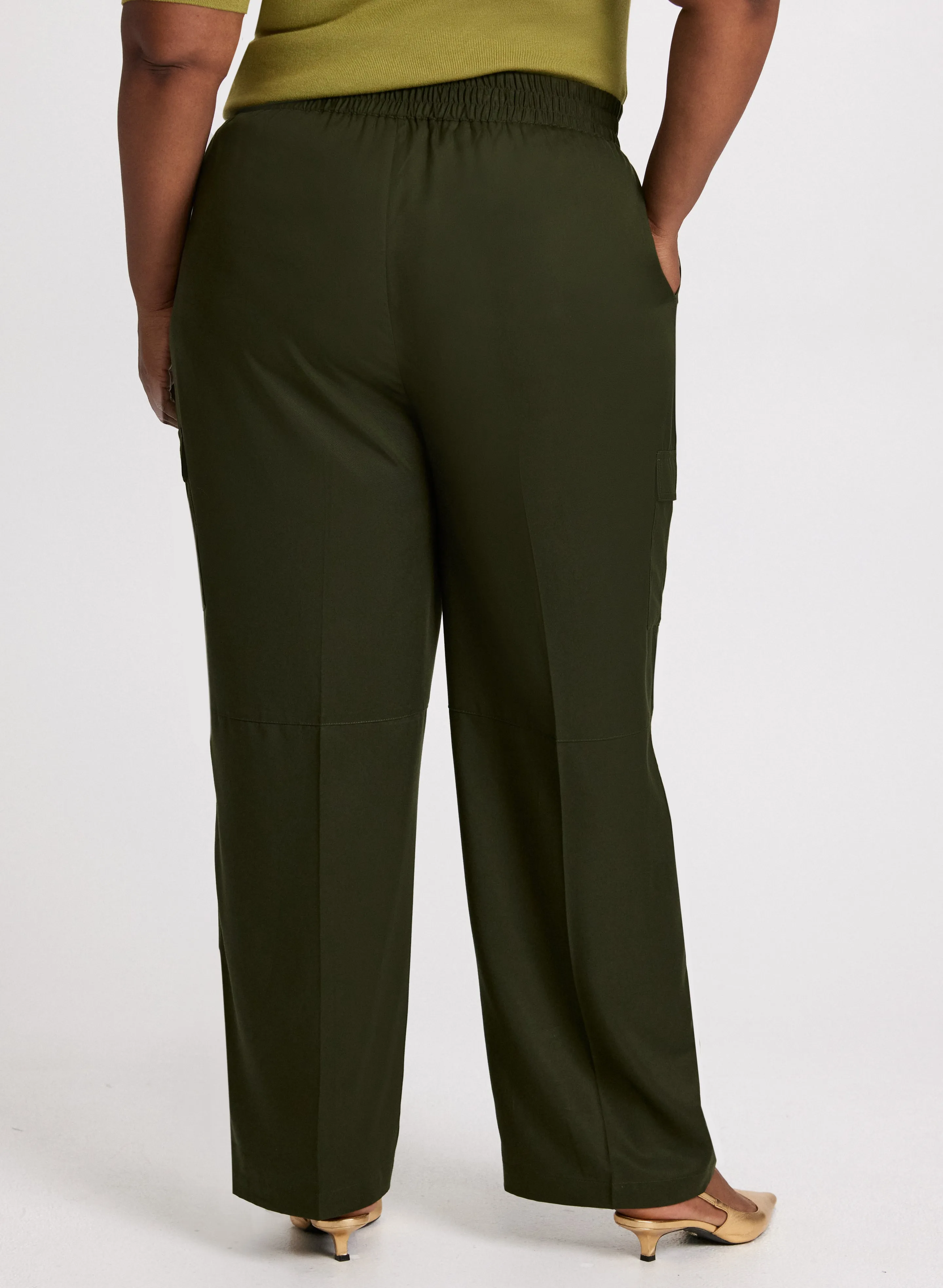 Olivia Cargo Wide-Leg Pants