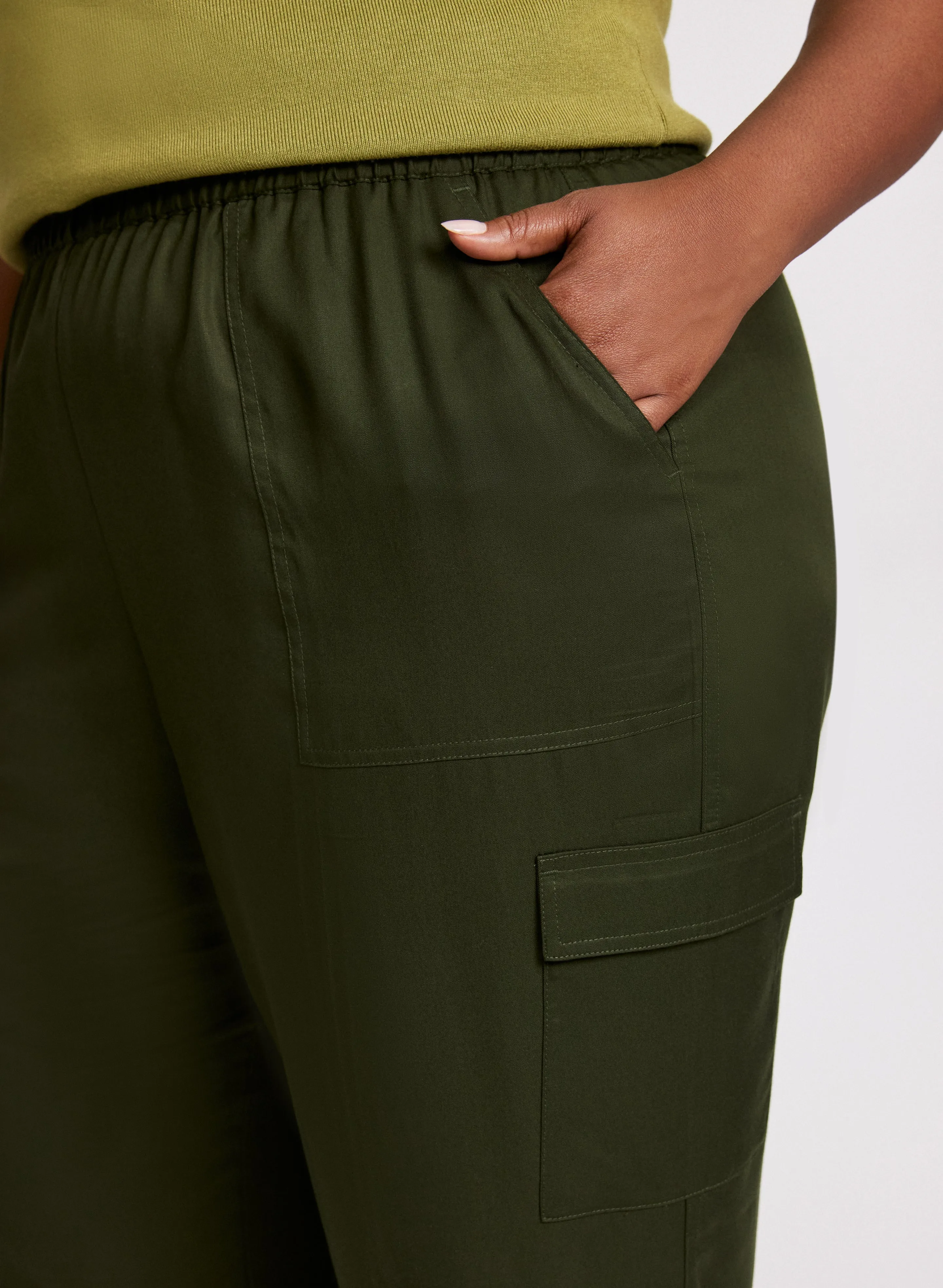 Olivia Cargo Wide-Leg Pants