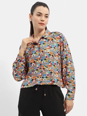 Wedding guest Madame Disney Printed Orange Shirt