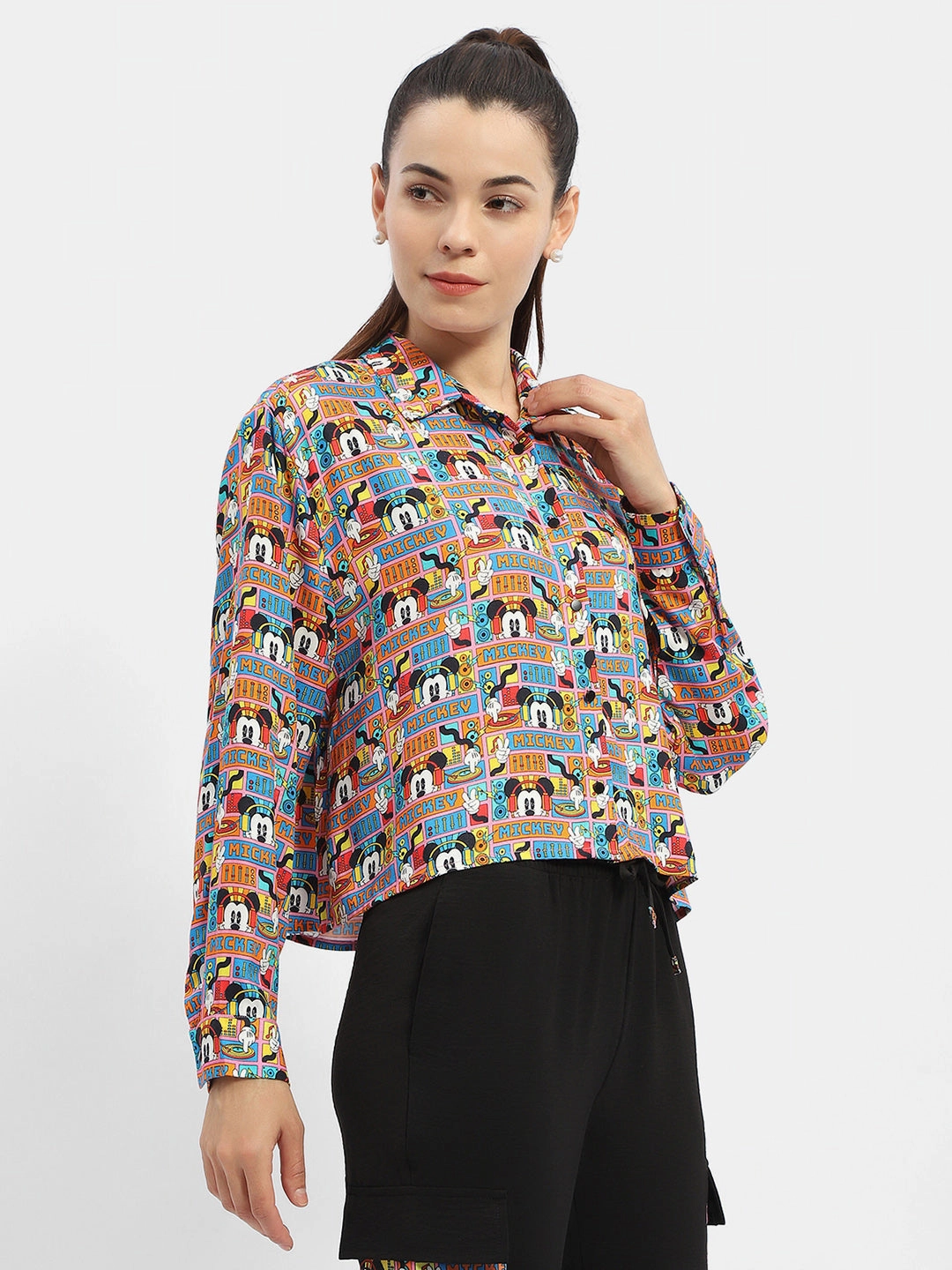 Premium Option Flexible Movement Madame Disney Printed Orange Shirt