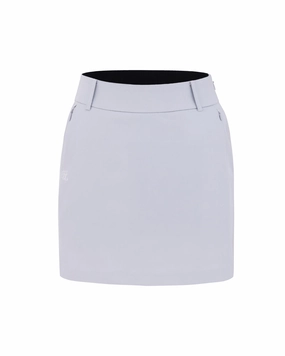 Back band H-line skirt - Grey Roll Up Fasten Fit Choice