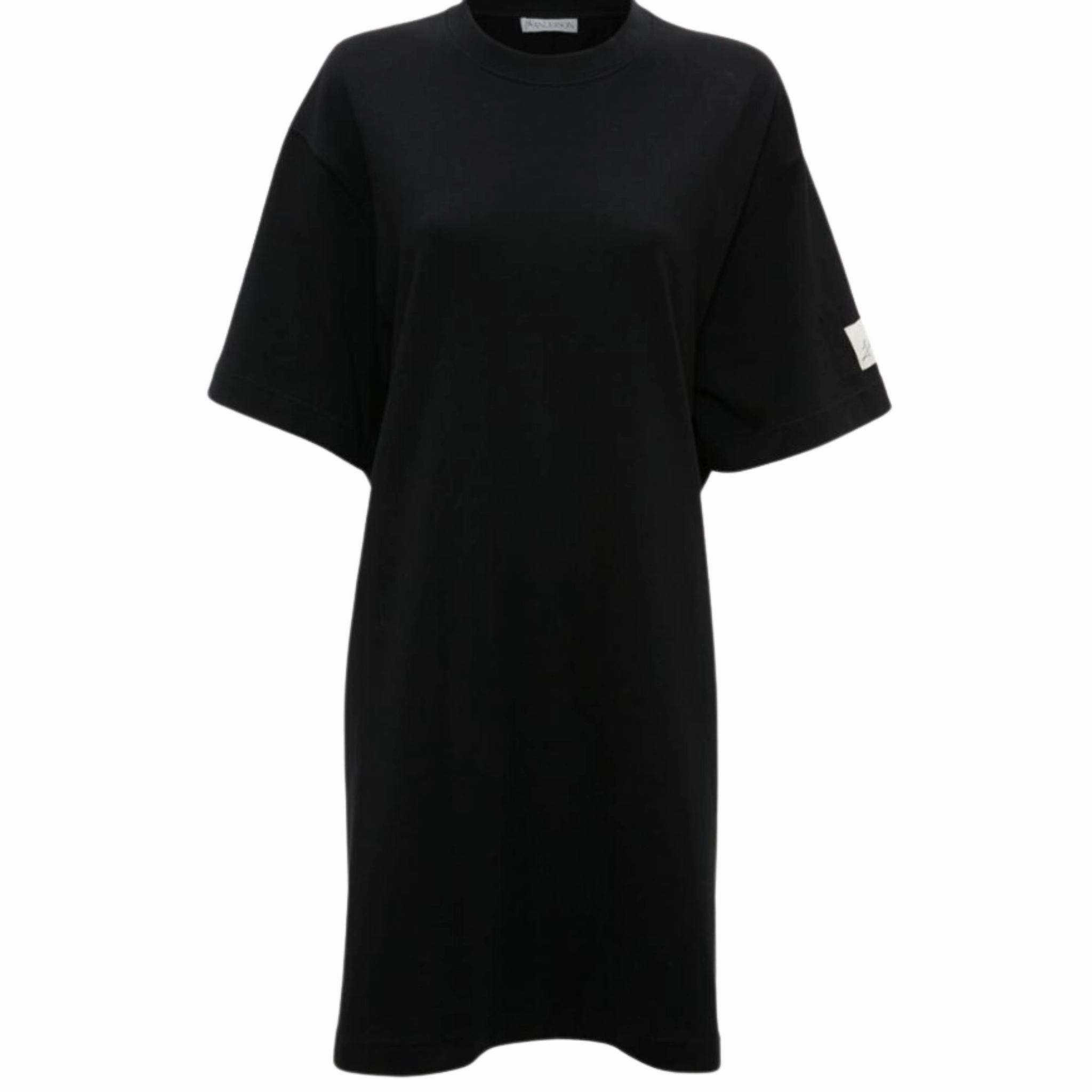Button-Cuff Open Back T-shirt Dress