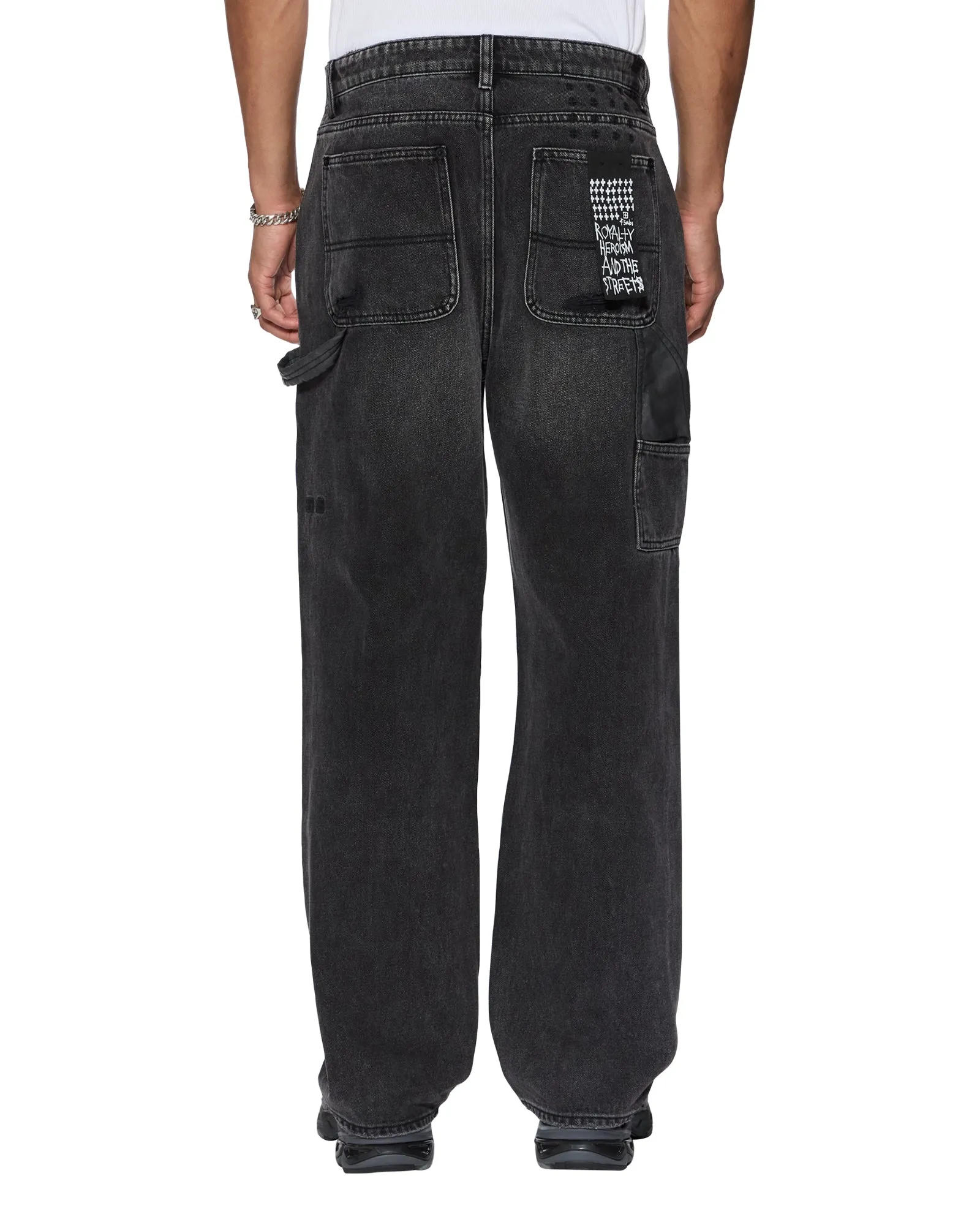 OPERATOR PANT TORQUED BLACK Casual Movement Flattering Waist Design