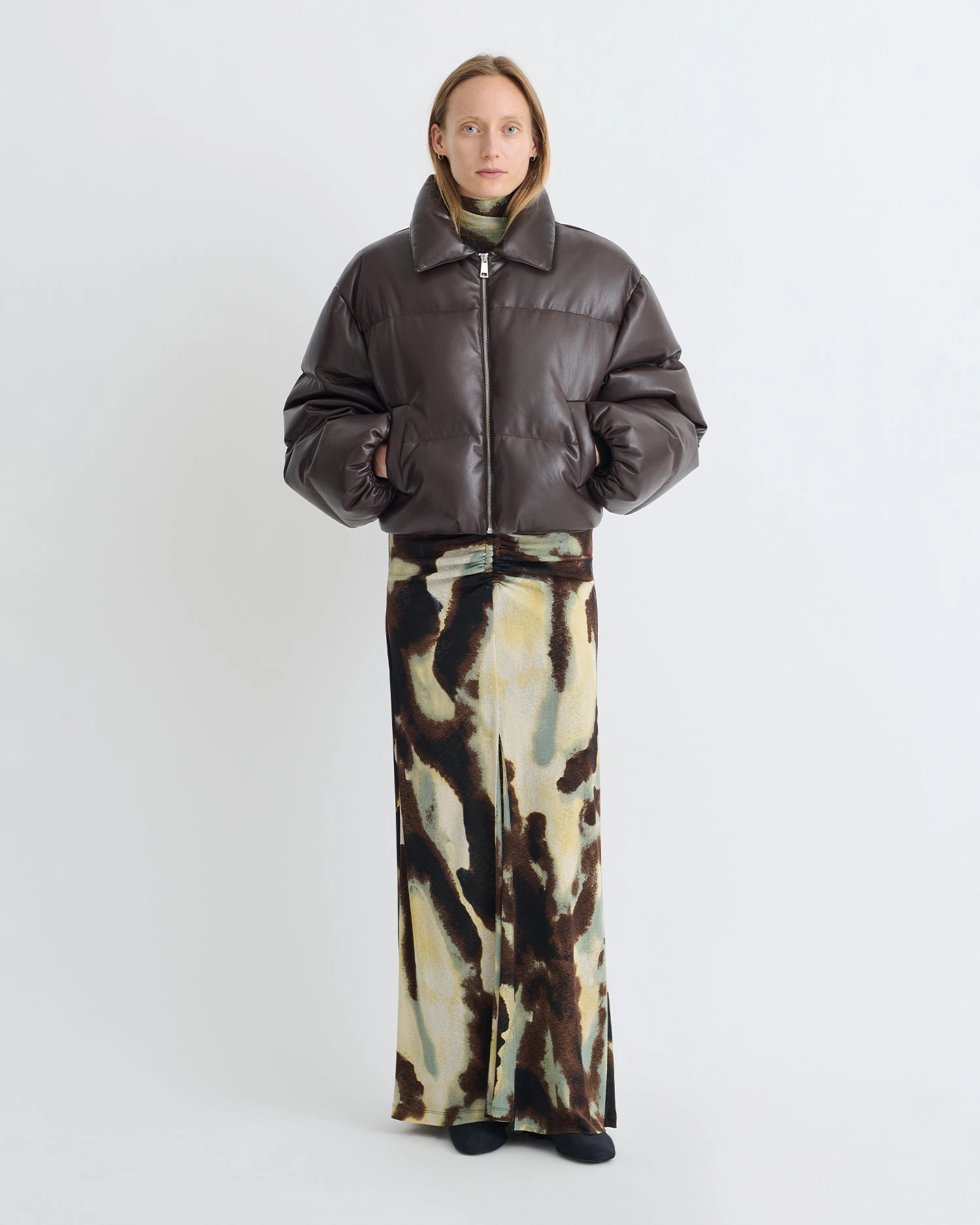 Juel - Okobor Jacket - Coffee Ground Body Contour Bohemian style
