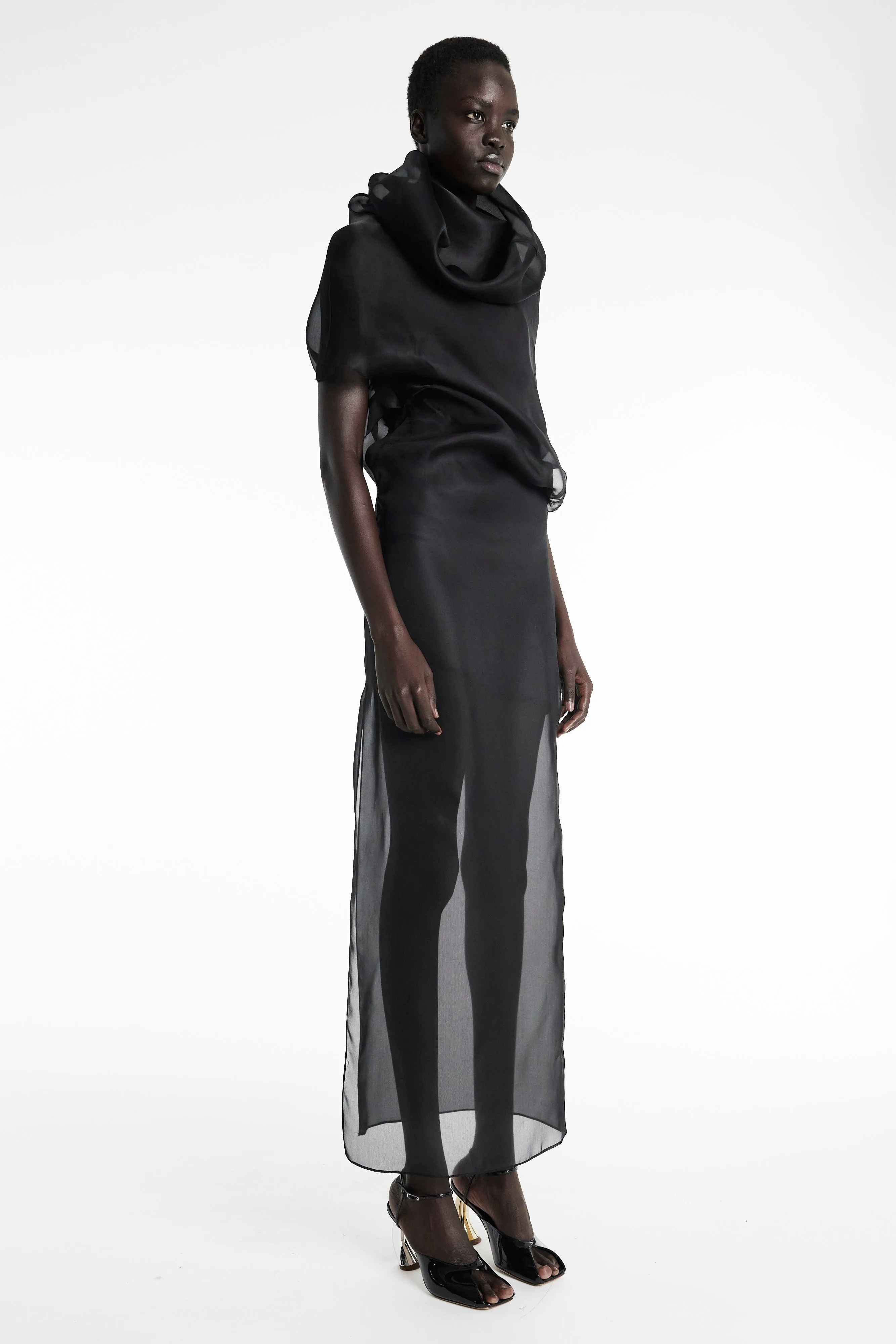 Organza Dress Black Autumn-Season