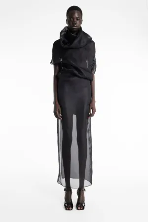 Organza Dress Black Effortless Style Simple formal dress