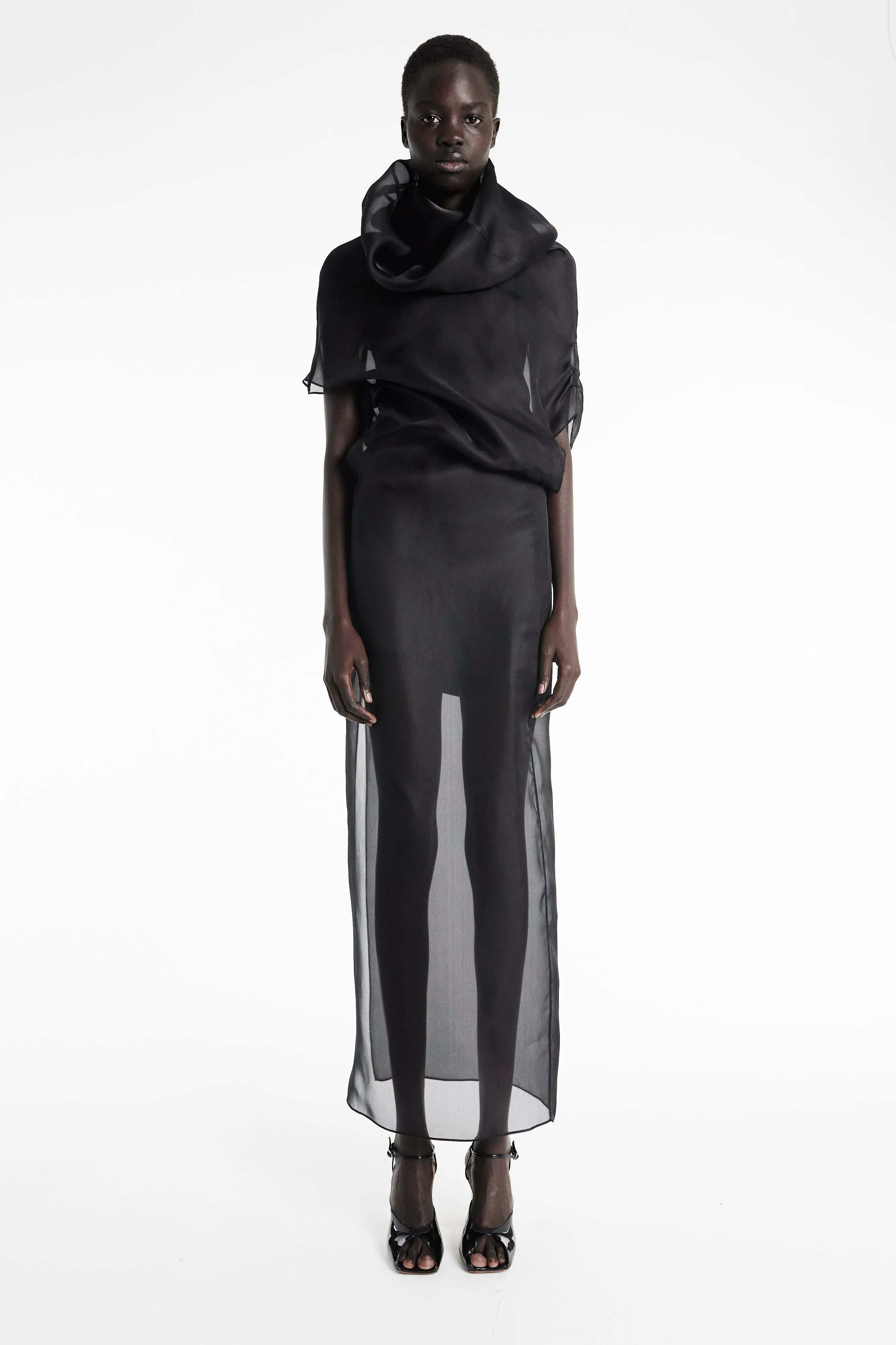 Organza Dress Black Effortless Style Simple formal dress