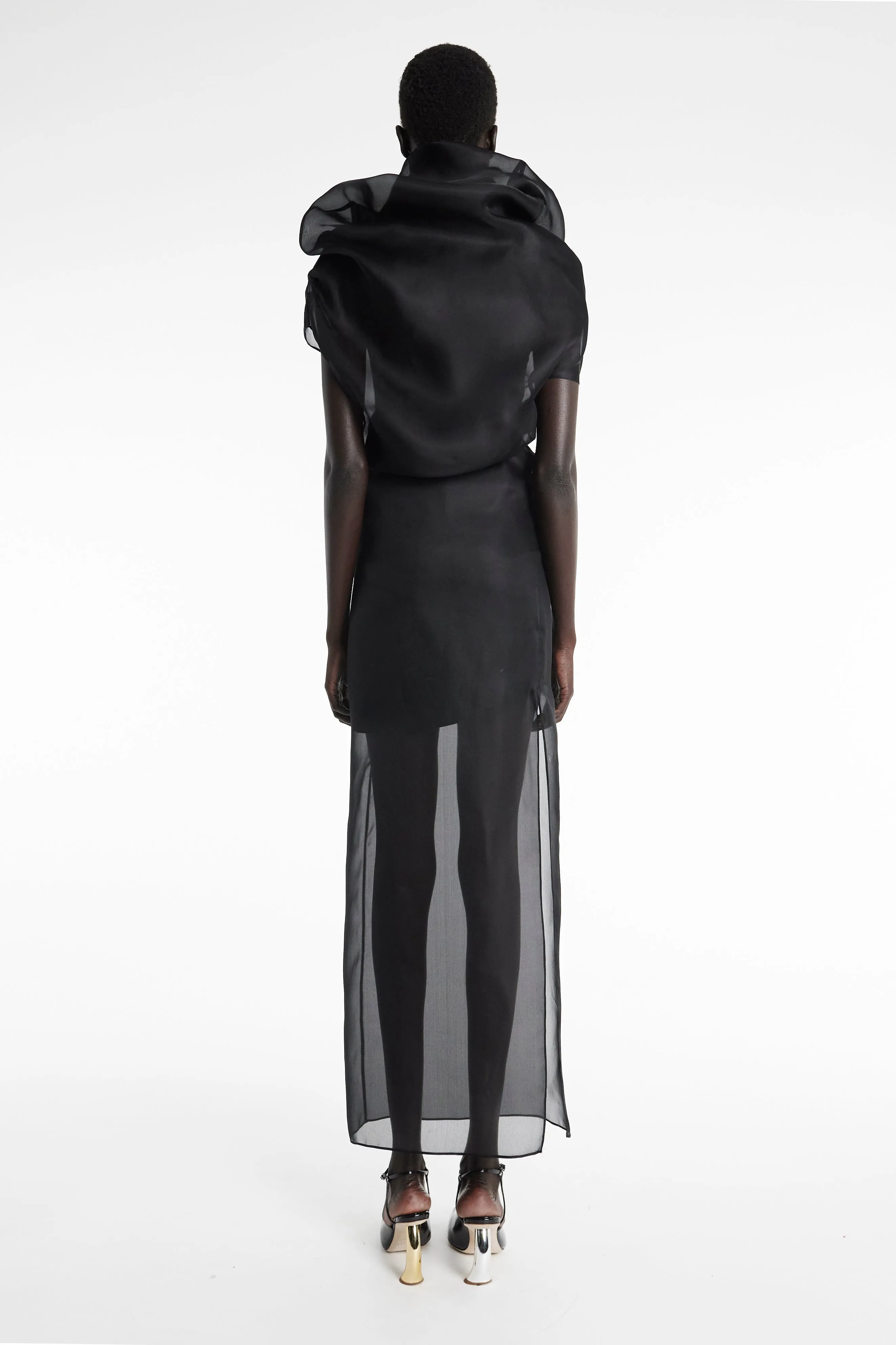 Move Free Organza Dress Black