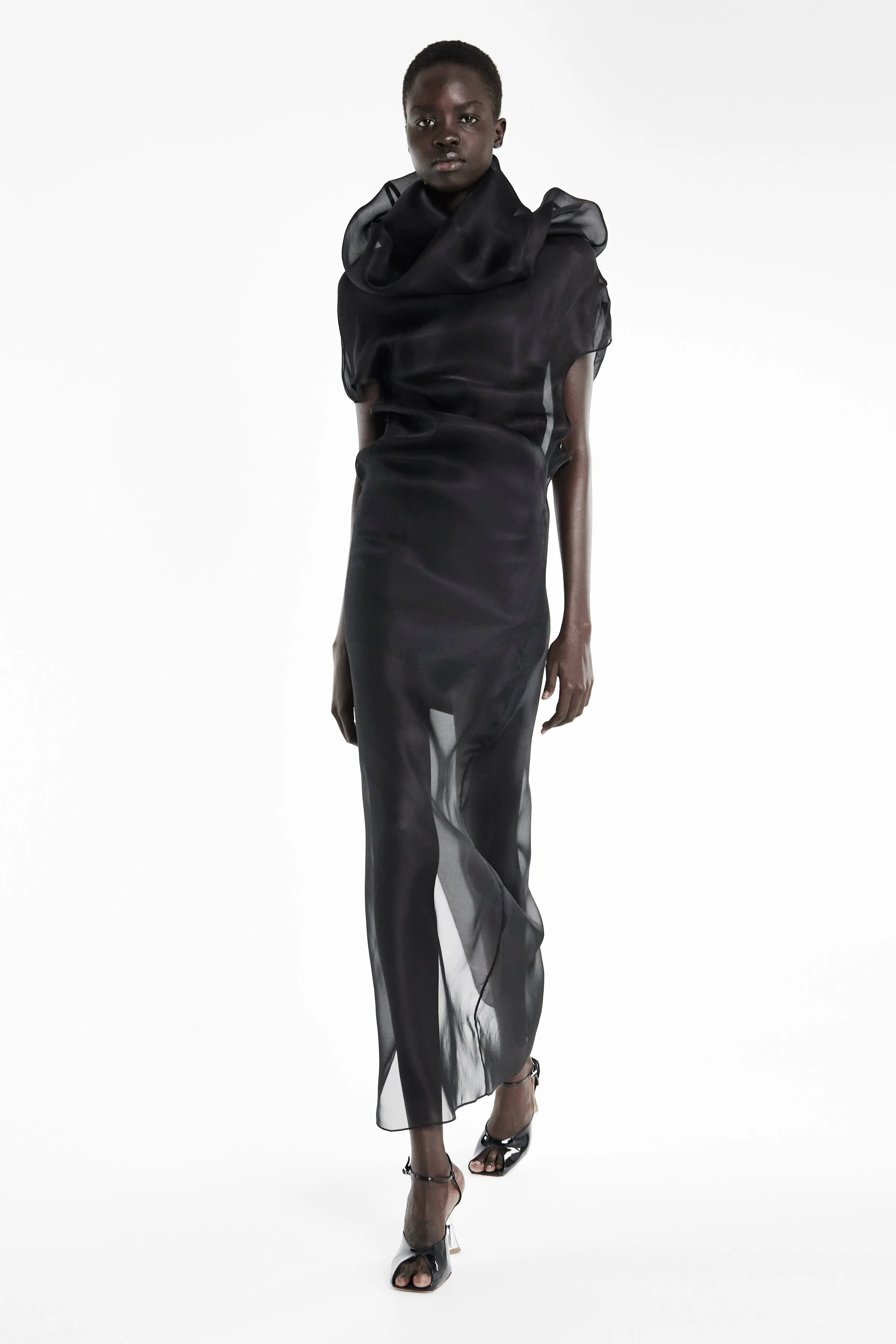 Organza Dress Black Morning Wear All Occasion