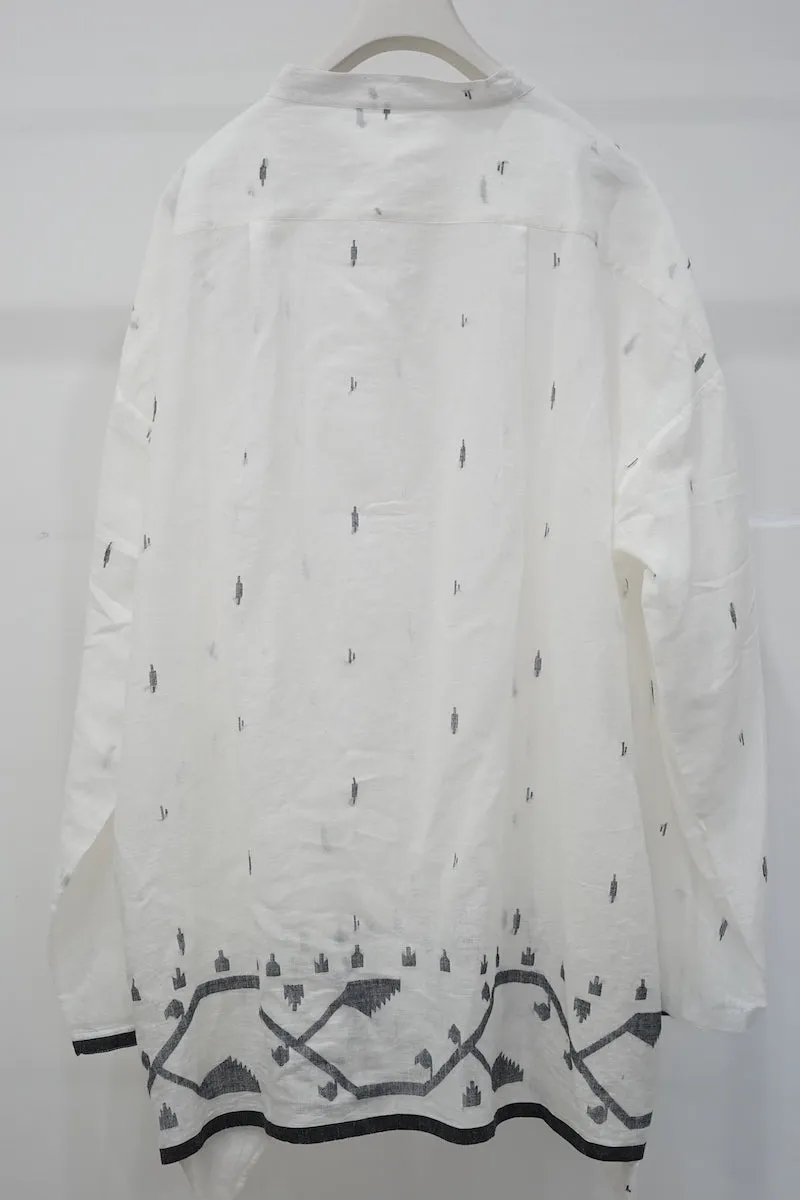 OVERSIZED BAND COLLAR SHIRTS