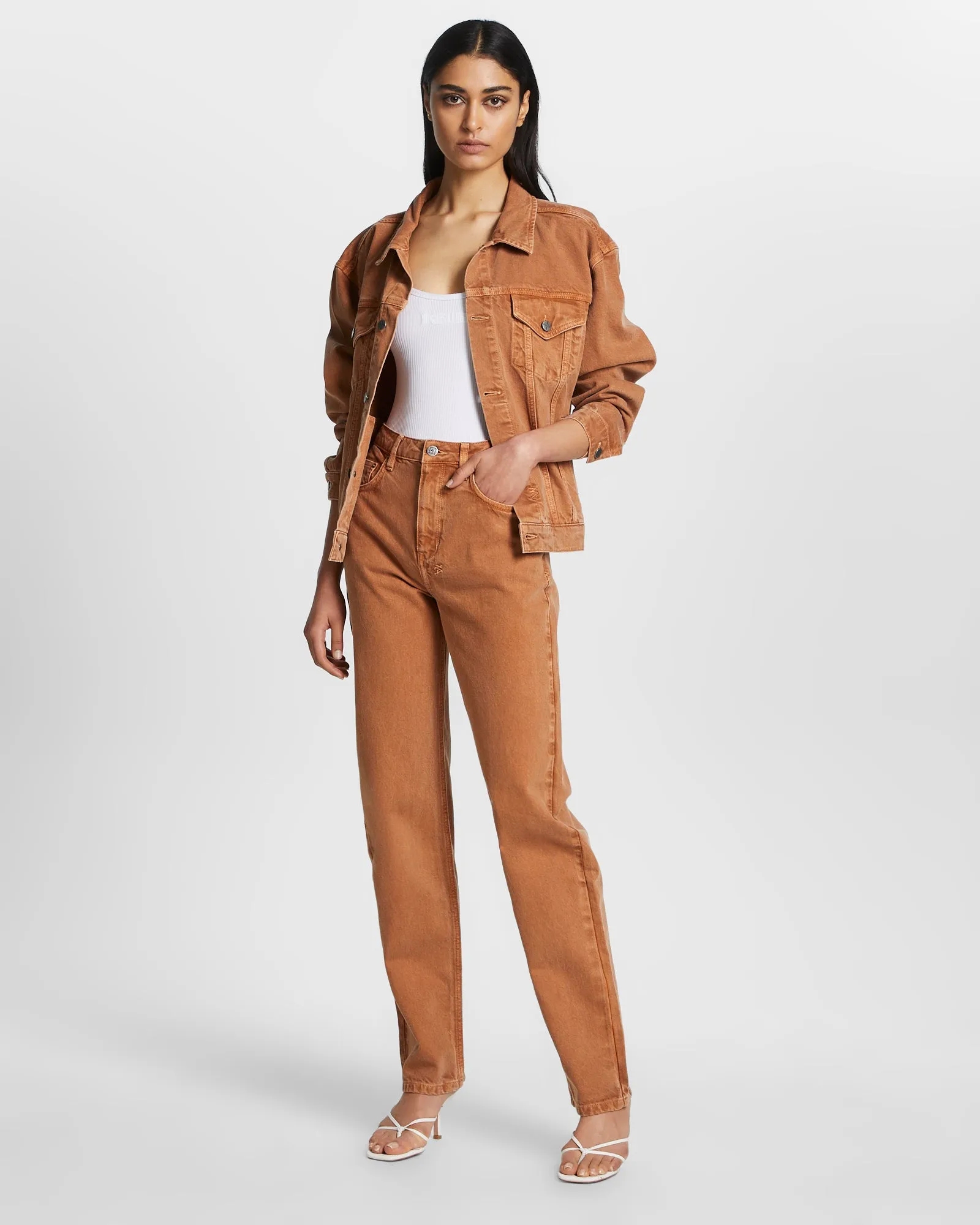 OVERSIZED JACKET BROWN SUGAR Travel Outfit Casual Stretch