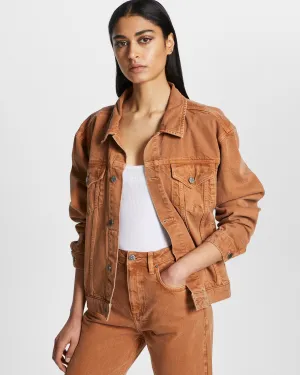 High-Quality Fit OVERSIZED JACKET BROWN SUGAR