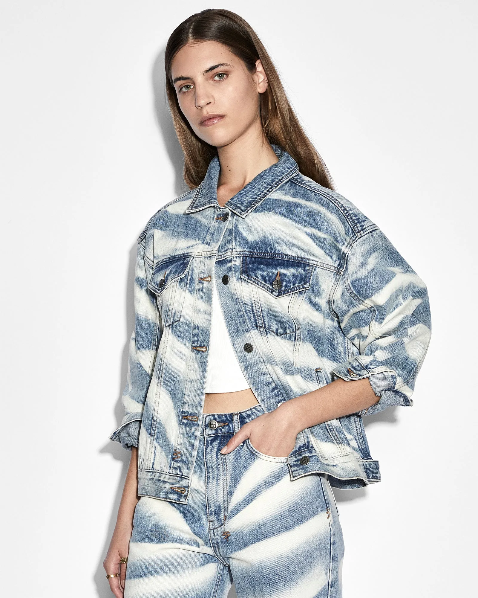 Low Maintenance Denim Suitable Fit OVERSIZED JACKET STROKES