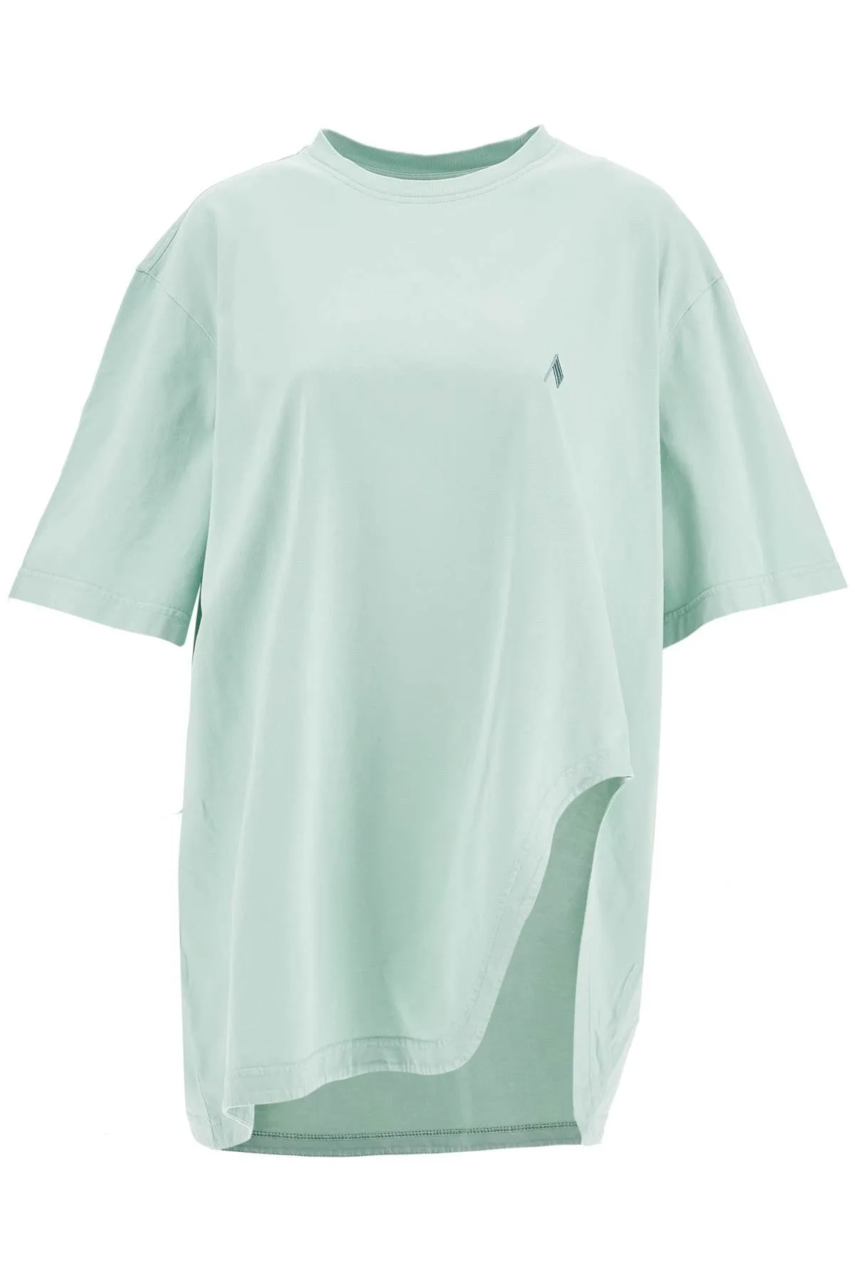 oversized short sleeve mint green t-shirt 250WCT00350JJJ025AA MINT
