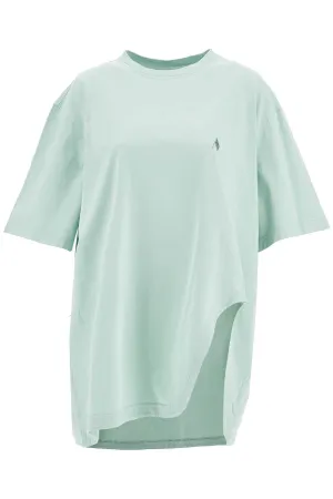 oversized short sleeve mint green t-shirt 250WCT00350JJJ025AA MINT