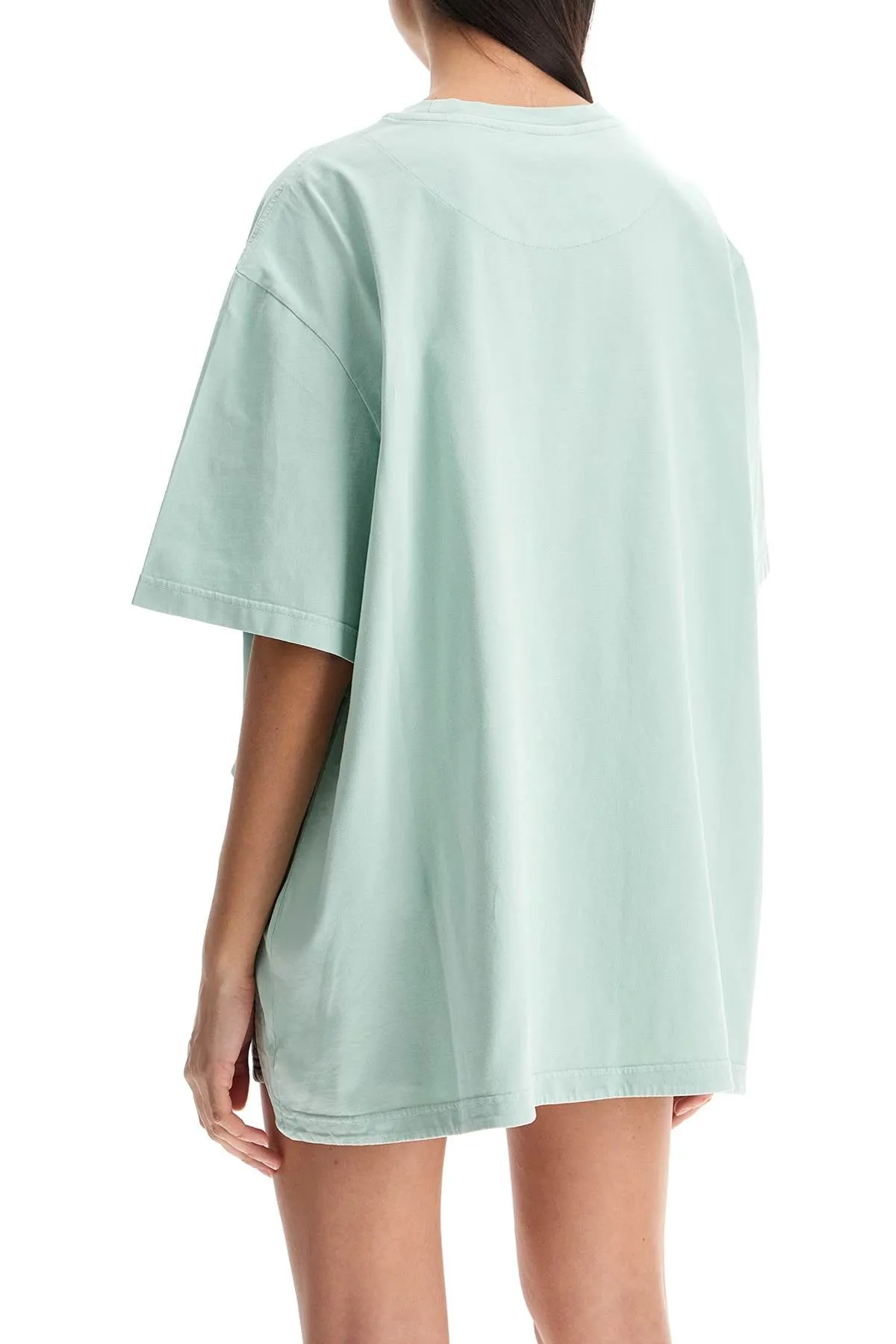oversized short sleeve mint green t-shirt 250WCT00350JJJ025AA MINT