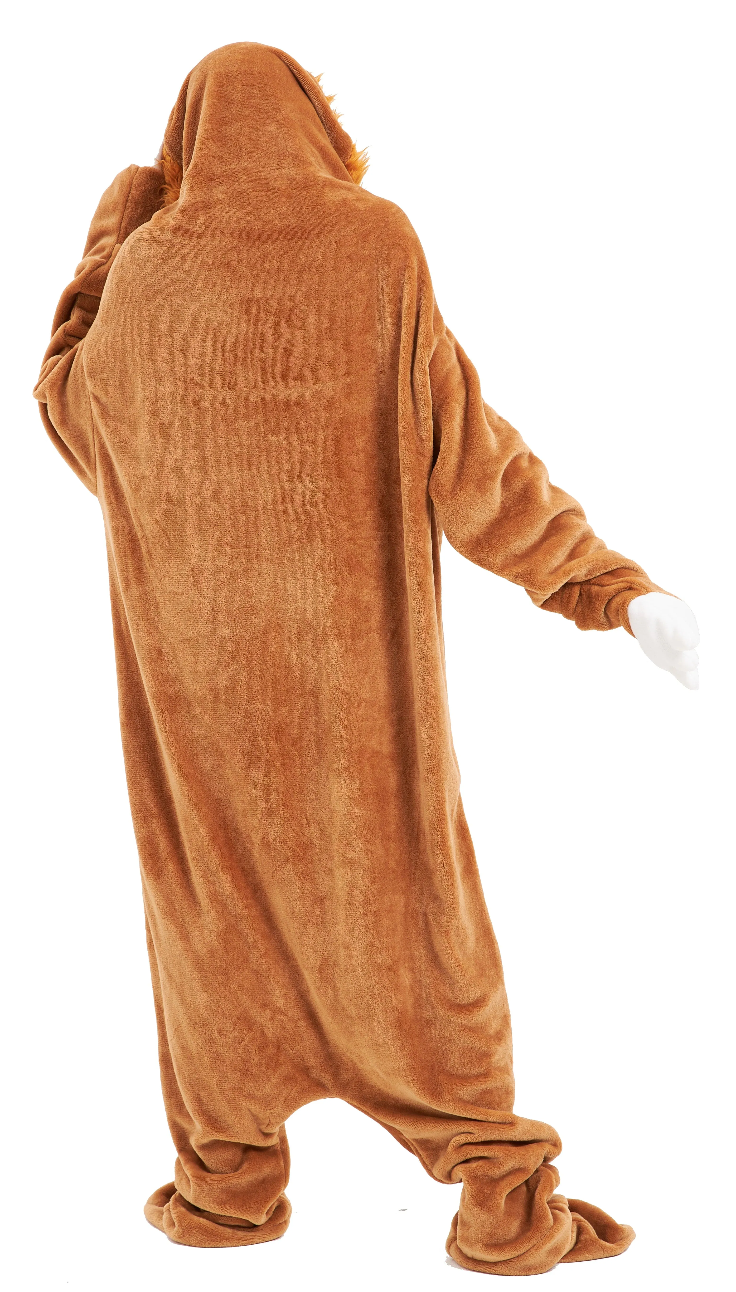 Oversized Sloth Animal Wearable Blanket Hoodie Soft Fleece Hooded Blanket with Sleeves Warm Winter Loungewear by OLIVIA ROCCO