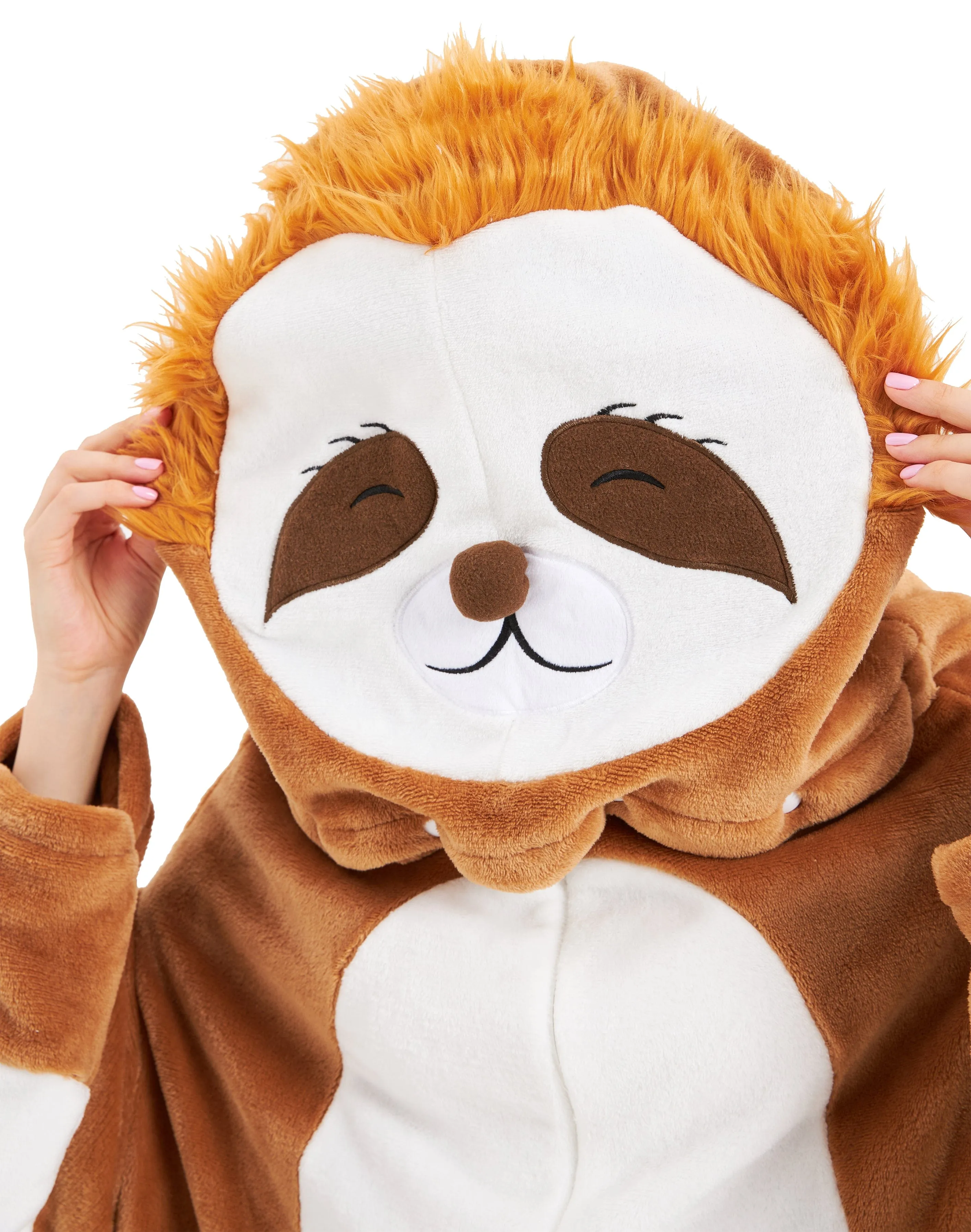Oversized Sloth Animal Wearable Blanket Hoodie Soft Fleece Hooded Blanket with Sleeves Warm Winter Loungewear by OLIVIA ROCCO