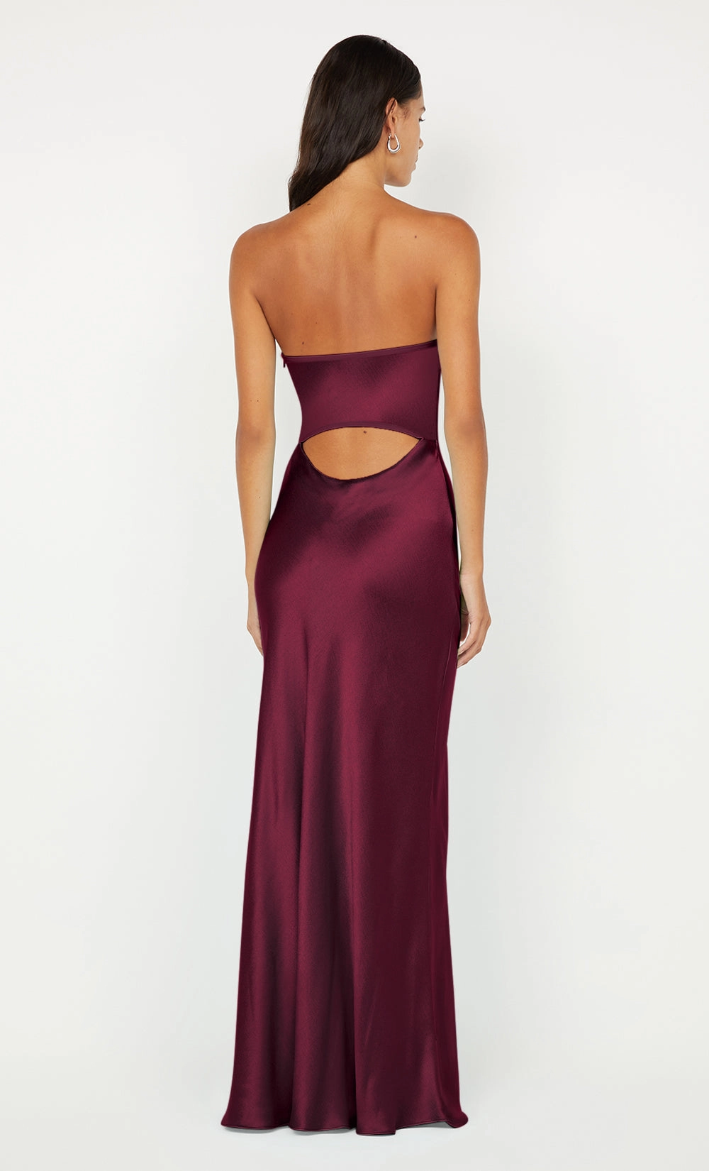 Nature Bloom CINDER STRAPLESS MAXI DRESS - PLUM