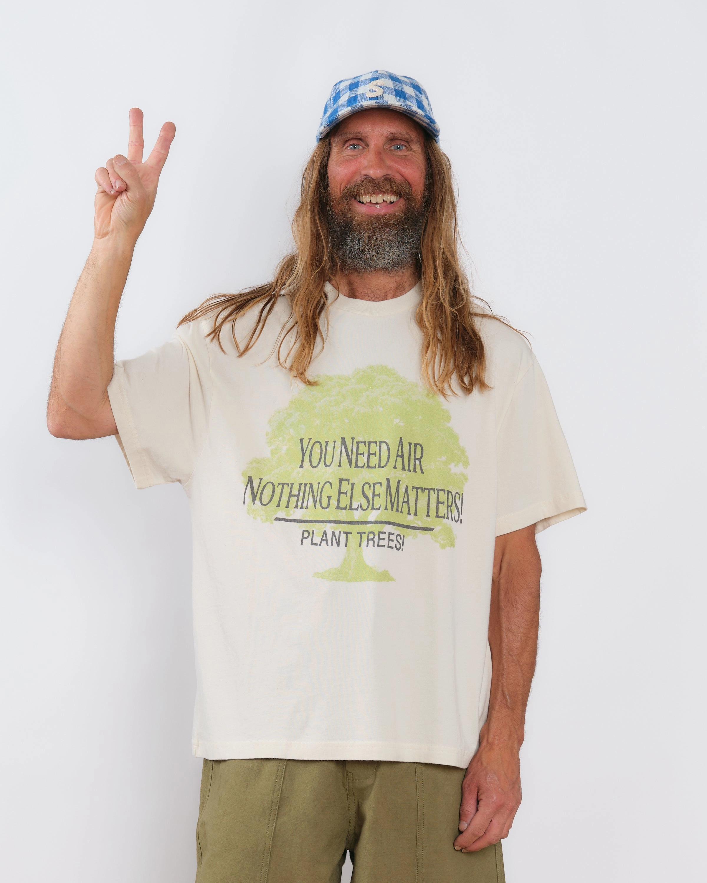 Grateful Tee SS - Ecru Plant Trees Outdoor Fashion Affordable Fashion