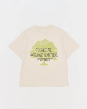 Grateful Tee SS - Ecru Plant Trees Light Breeze Casual Ease