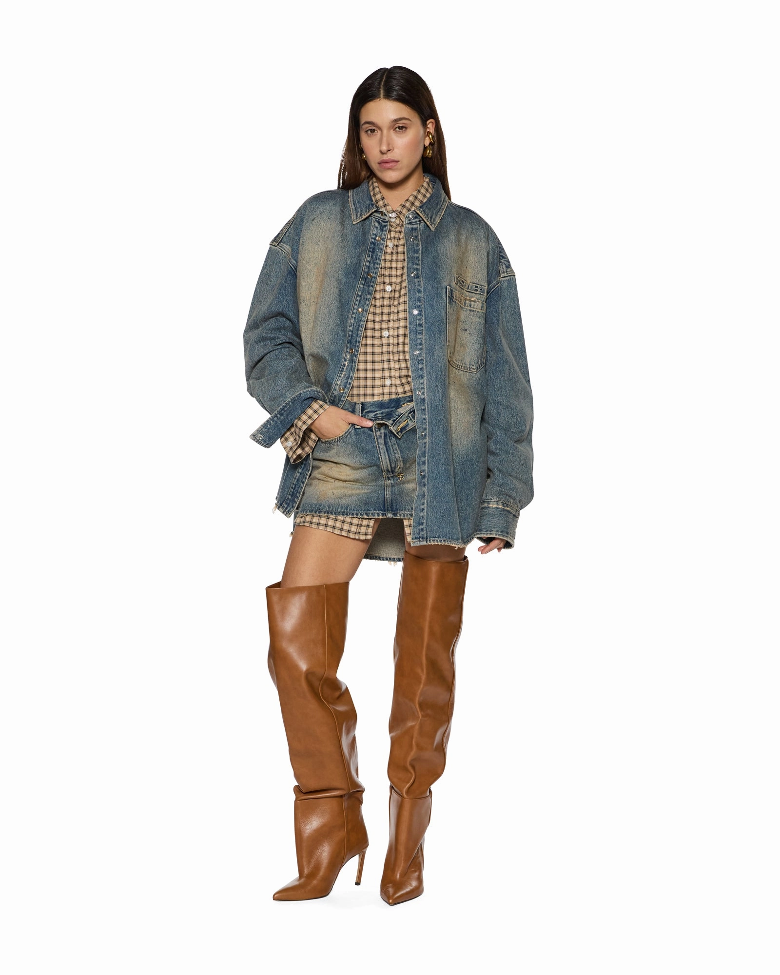 OVERSIZED LS SHIRT DUNE AntiPillingSurface