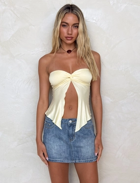CHARMAINE TOP - LEMON CushionedSupport