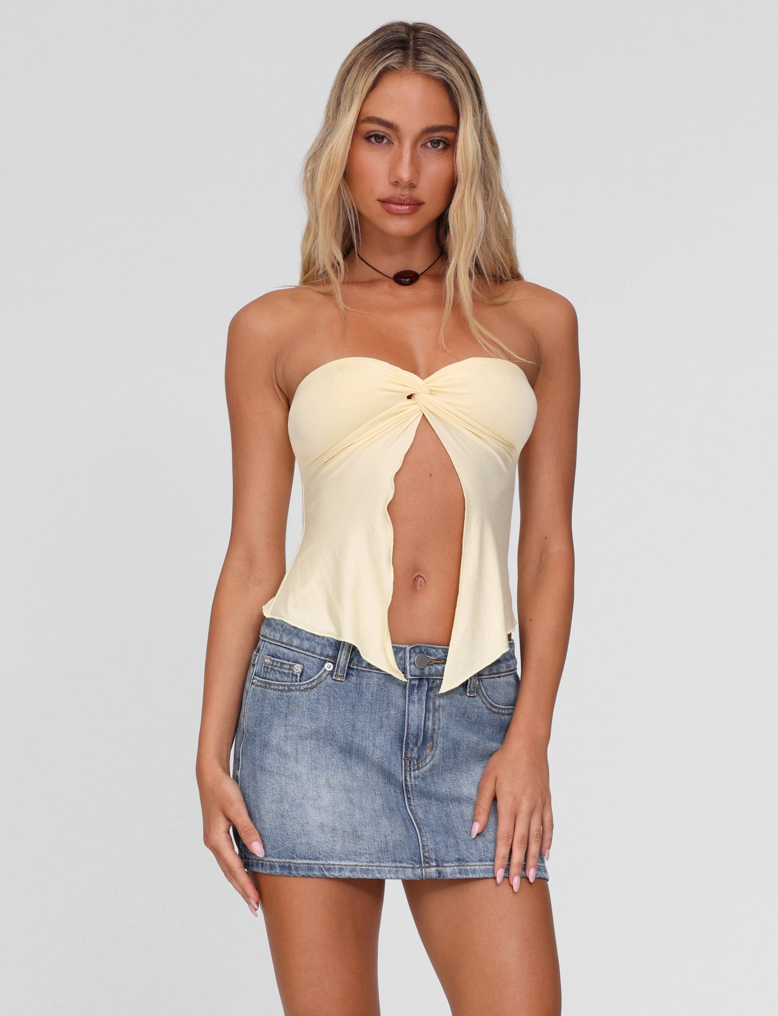 Relaxed Sweatshirt CHARMAINE TOP - LEMON