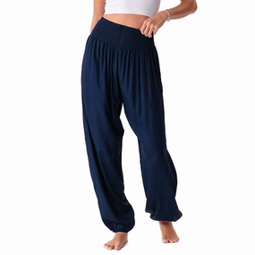 Oxford Harem Pants Stretch Support Relaxed Vibe