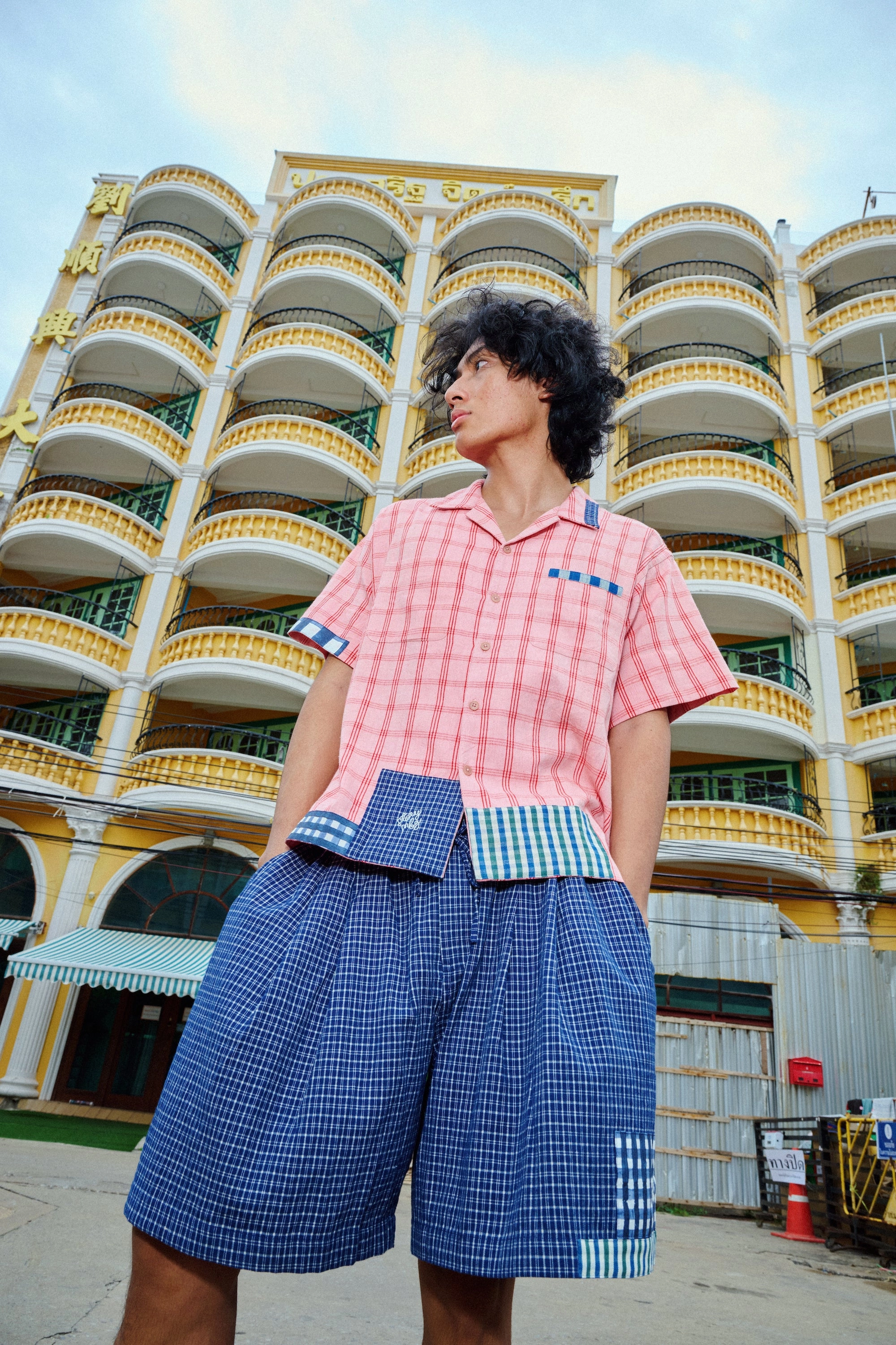 Non-Iron Eco Friendly Production PA Shirt SS - Pink Picnic Handloom
