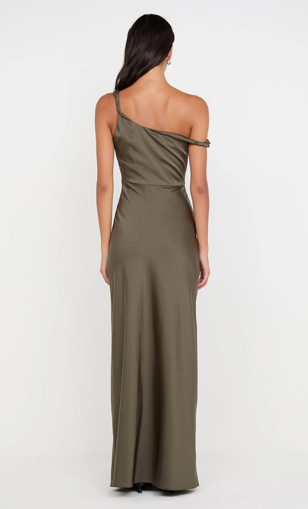 LUNETTA TWIST STRAP DRESS - DARK WILLOW Fashion-Forward Fit Stretchable