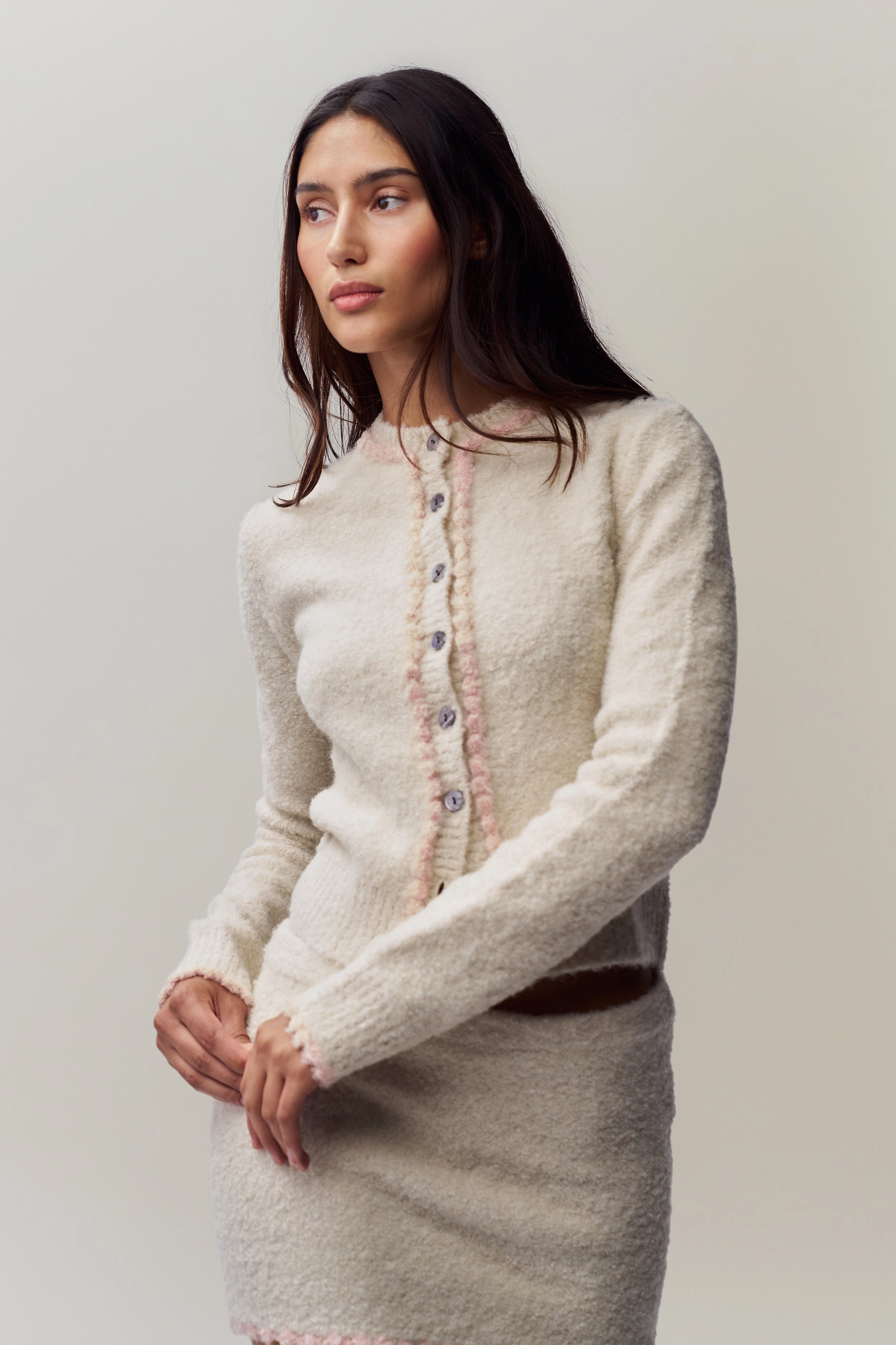 Classic Ready Surface Pilling Resistant Palmyra Knit Cardigan