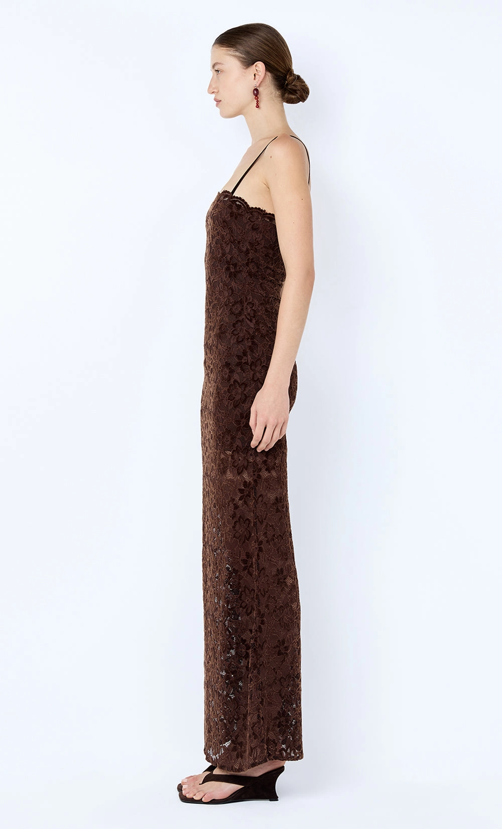 Skin-friendly PAMELA MAXI DRESS - CHOC