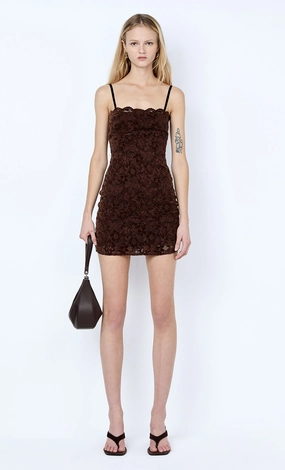 PAMELA MINI DRESS - CHOC Sleek Tailoring