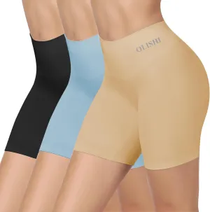 Panties Underwear for Women Boxer Briefs Boy Shorts Seamless High Waisted 3 Packs