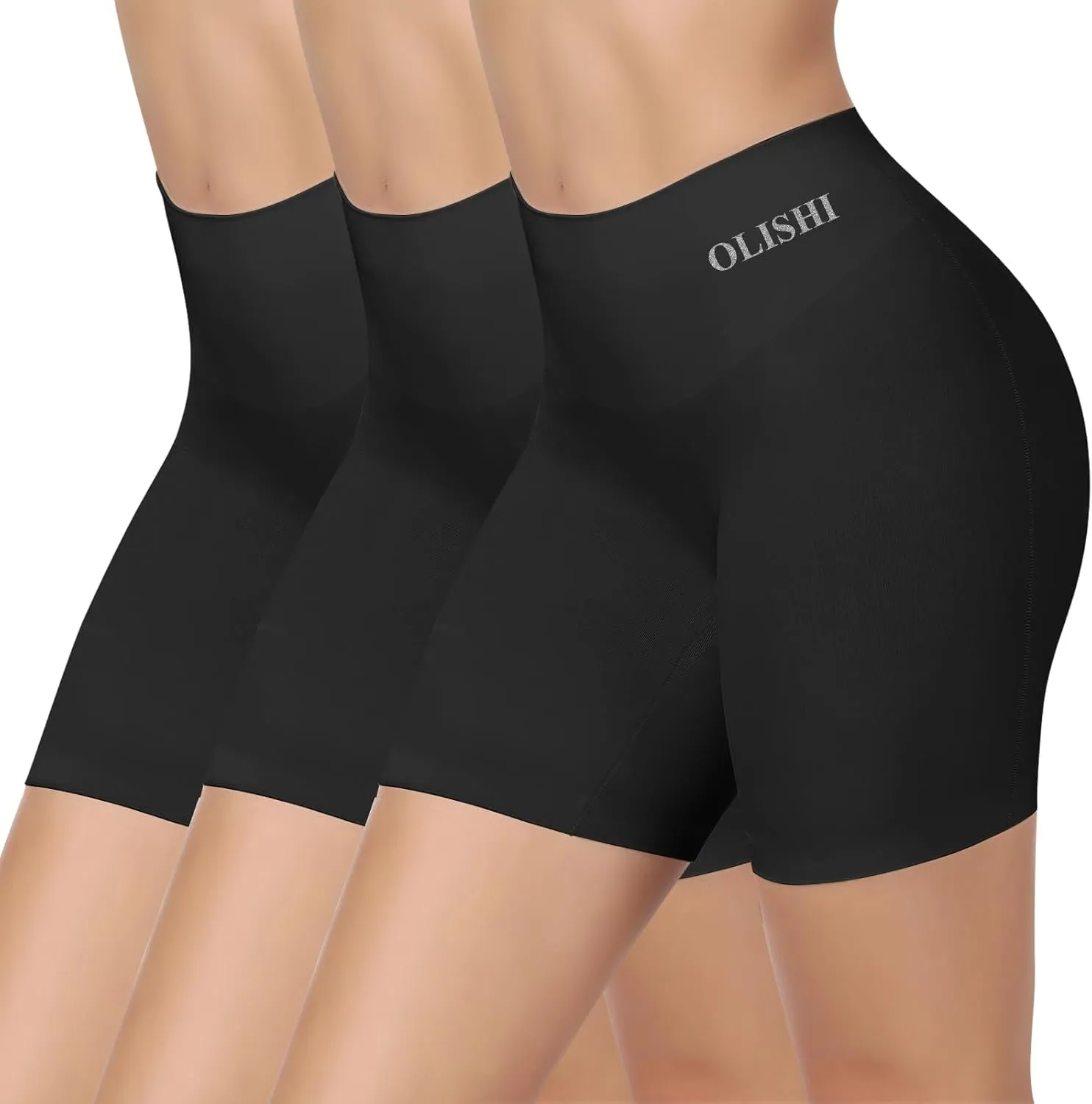 Panties Underwear for Women Boxer Briefs Boy Shorts Seamless High Waisted 3 Packs