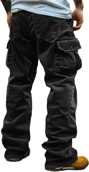 Pants for Men Mens Lightweight Cargo Pants Men Casual Pants Relaxed Fit Mens Pants Mens Cargo Work Pants Relaxed Fit Baggy Cargo Jeans Men Relaxed Fit Pants Men